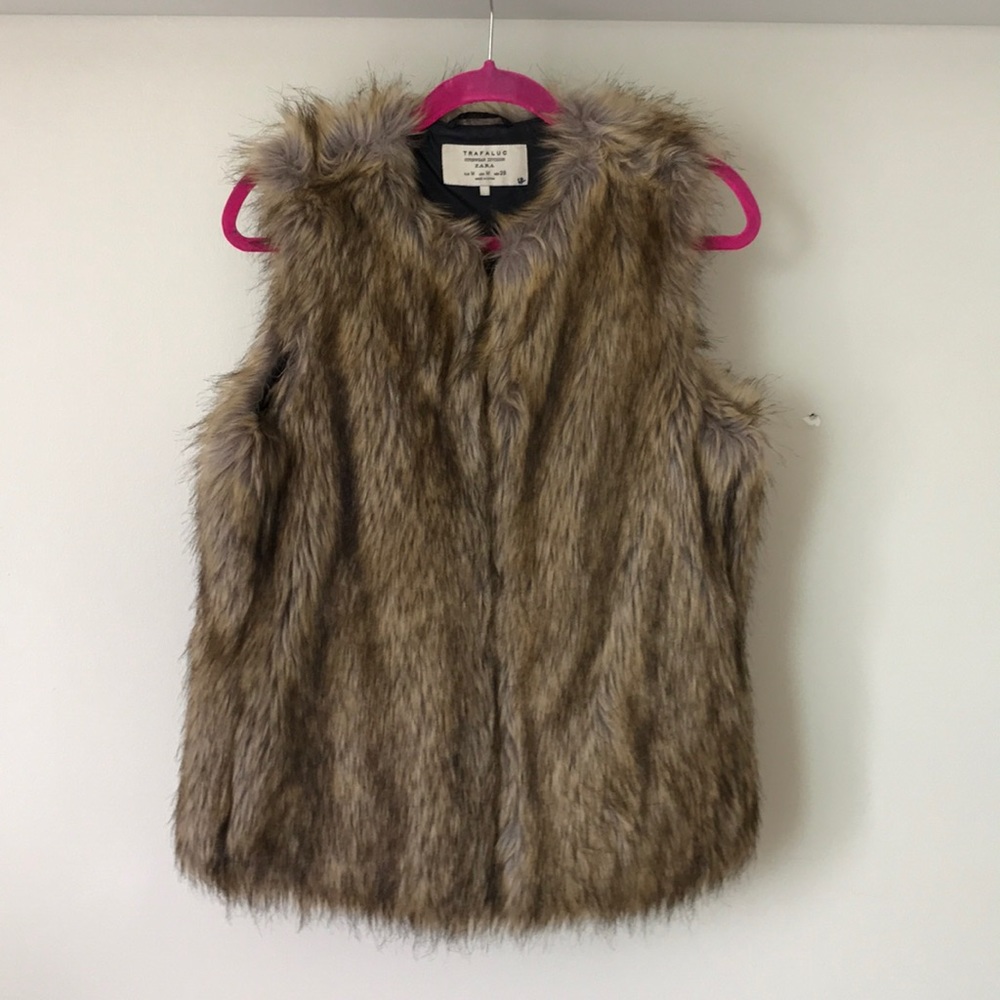 Faux fur vest